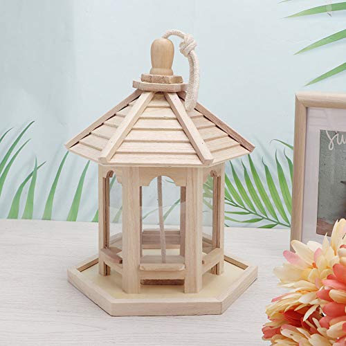 Transparentes Vogelhäuschen für den Außenbereich aus Holz und Kunststoff mit Beweglichem Dach, Ideal für den Einsatz in Gärten und Gärten Transparentes Vogelhäuschen für den Außenbereich aus Holz und Kunststoff mit Beweglichem Dach, Ideal für den Einsatz in Gärten und Gärten von Yctze