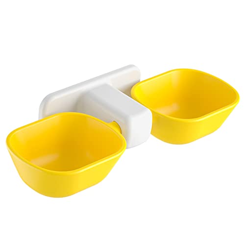 W Montierte Katzenschüssel mit K oder und Nicht Rutschfestem Design (Yellow) von Yctze