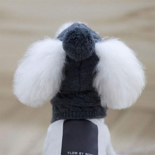 Warmes Strickmützen- und Schalset für Haustiere – Lustige Hundemützen und Accessoires für Haustiere – Zum Weihnachtsspiel – Gemütliche Winterbekleidung für Welpen und Hunde (Rot von Yctze