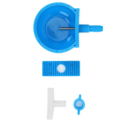 Yctze 10 Sets Kaninchentrinker -Fütterungsschalen - Automatische Wasserer für Nutztiere Edelstahl und Kunststoff, Einfache Installation für Verschiedene Käfigtypen von Yctze