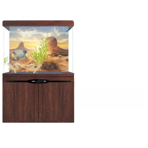 Yctze 122 X 61 cm S und Wüstenrium-Fisch-Hintergrund P PVC-Klebedekor Perfektes Dekor für Fisch-Rium-Dekoration P für eine Landschaft (61 * 41CM) von Yctze
