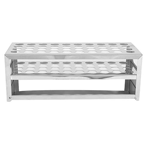 Yctze 304 Fleckenstahl -Testrohrregal mit 40 Löchern für Große Reichweite und Verbesserte Stabilität, Ideal für LA -Verwendung und Experimente. (15,5 * 40 mm) von Yctze