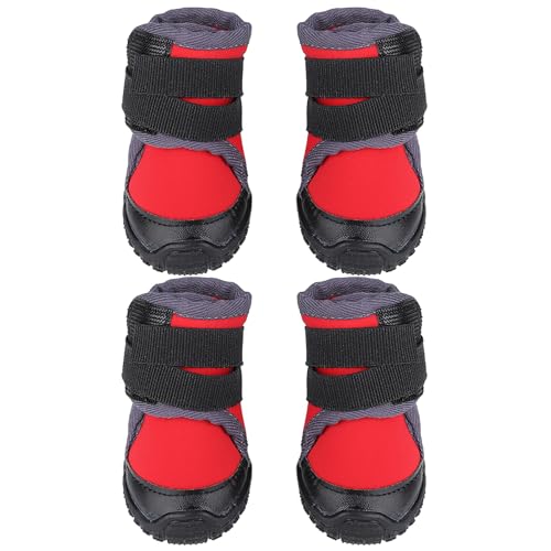 Yctze 4PCS Atmungsfreie Hundehuhe Nicht -Schlupf -Outdoor für Große Haustiere Ideal für Klima und Wandern (80) von Yctze