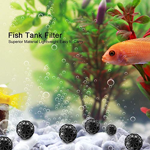 Yctze 50 Stück 6 Mm Poröse Bio-Bio mit Baumwolle für Fischteiche,Bio für Effektive g(26mm mit Baumwolle) von Yctze