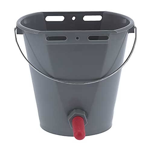 Yctze 8L Plastik -Viehstock -Feeder Eimer mit Brustwarzen und Prüfventil für eine Effiziente Fütterung (Für Kuh) von Yctze