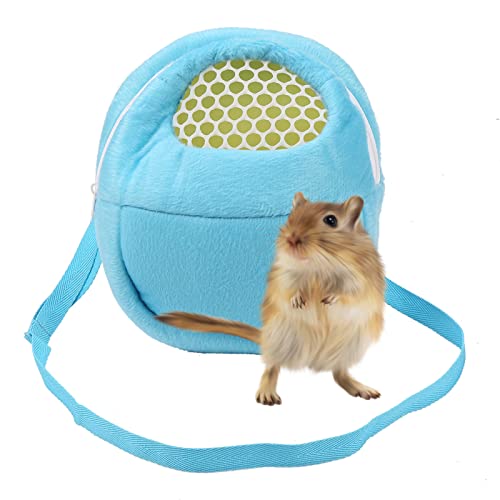 Yctze Bequeme Taschen-Schlaf- und Reisetasche für Ratten, Hamster, Igel und Frettchen, in Stilvoller Mittelblauer Farbe von Yctze