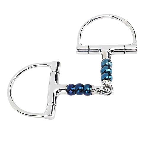 Yctze Edelstahl D Snaffle Bit für Pferde - 125 Mm -Biting Mundstück, Ideal für Reites Training von Yctze