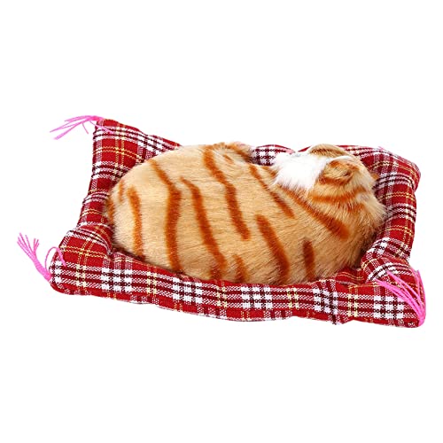 Yctze Gelbes Kätzchen P-Set Simulation S Katzenpuppe mit Sound Er e Weihnachten Soft Cat P S(Gelber Stempel Ruft an) von Yctze