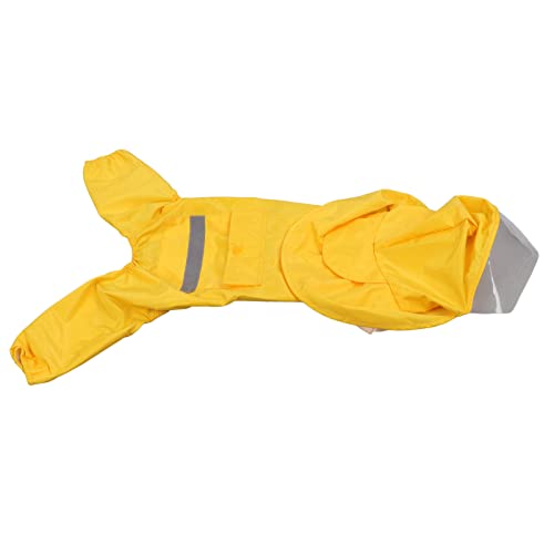 Yctze Hunde Regenmantel mit Reflektierenden Streifen, Ket und Atmungsaktivem Design M (M) von Yctze