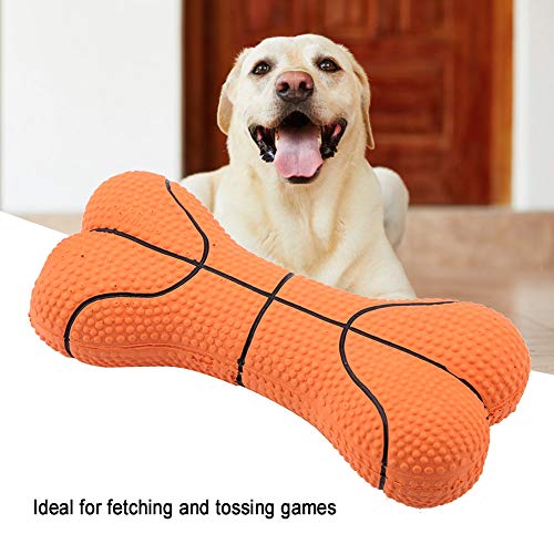 Yctze Hundespielzeug aus Naturlatexknochen, Bissfest, Kauspielzeug für Welpen – für Kleine Hunde (Basketball) von Yctze