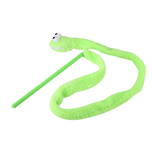 Yctze Interaktives Katzenspielzeug in Schlangenform – Lustiges und Ansprechendes Haustierspielzeug für Katzen und Kätzchen (Green) von Yctze