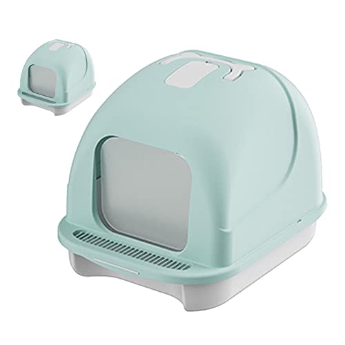 Yctze Katzenstreubox Vollständig mit Belüftung und Pedaldesign für Geruchskontrolle, Geräumige und Einfache Katzen -Toilettenbox (Groß) von Yctze