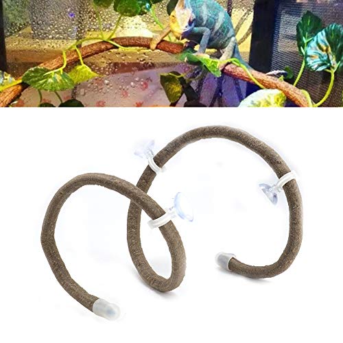 Yctze Künstliche Reptilien-Klimaanlage, Jungle Tan Vine Decor, 3,28 Fuß, für Eidechsen und Vögel (L) von Yctze