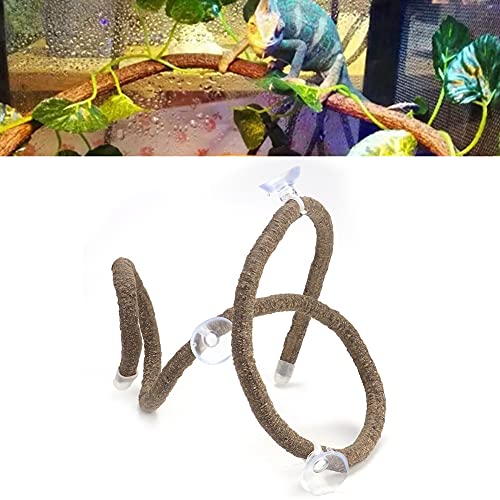 Yctze Künstliche Reptilien-Klimaanlage, Jungle Tan Vine Decor, 3,28 Fuß, für Eidechsen und Vögel (S) von Yctze