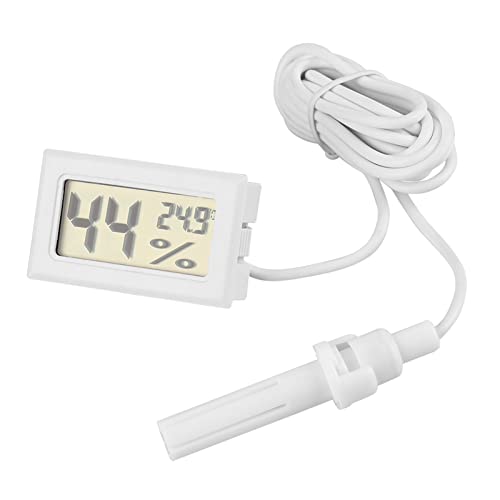 Yctze LCD-Digital-Thermometer-Hygrometer mit Externer Sonde, Geeignet für Reptilienlebensraum, Innen- und Außenbereich, Inklusive Tropfvernebler für Terrarium von Yctze