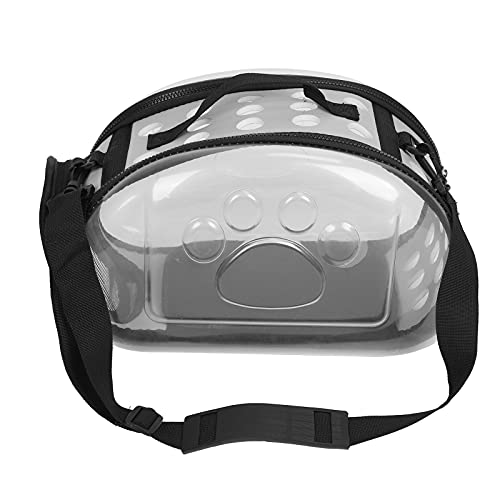 Yctze Outdoor Transparent Zusammenklappbarer Haustier für Katzen und Hunde mit Belüftung und Bequemen Gurten - Grau S (M) von Yctze