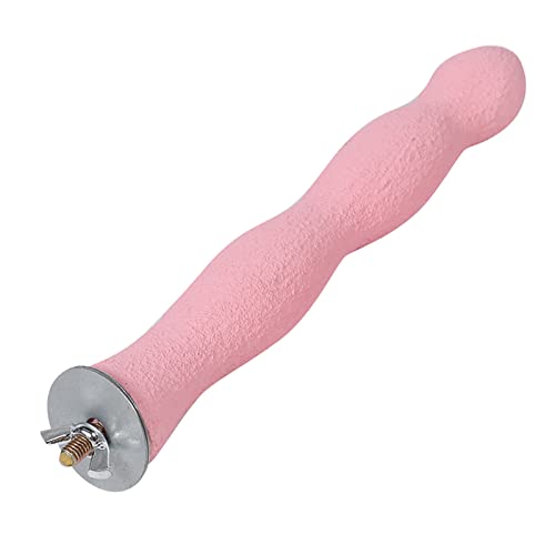 Yctze Papageienspielzeug-Sitzstange mit Schnabel und Krallenschleifstange, Bimsstein, für Große Vogelkäfige, Ideal für Sittiche und Andere Ziervögel, Hilft bei der Nagelpflege von Yctze