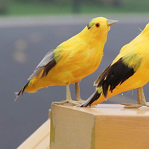 Yctze Realistische Simulation Oriole Vogelmodell - Handgefertigte Gefiederte Gartenverzierung für Zuhause, Balkon und Parkdekoration Yctze Realistische Simulation Oriole Vogelmodell - Handgefertigte Gefiederte Gartenverzierung für Zuhause, Balkon und Parkdekoration von Yctze
