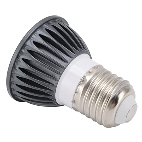Yctze Schildkröte -Backen -Glühbirne UVA UVB Full Spectrum LED Reptile Wärmelampe mit Konkaven und Konvexem Spiegel für eine Optimale Sonneneinstrahlungssimulation (Schwarz 10,0) von Yctze