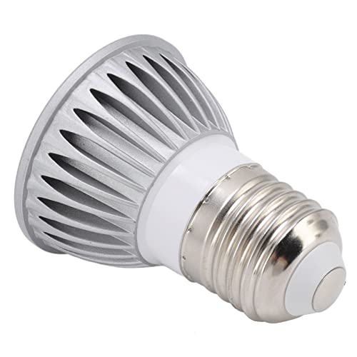 Yctze Schildkröte -Backen -Glühbirne UVA UVB Full Spectrum LED Reptile Wärmelampe mit Konkaven und Konvexem Spiegel für eine Optimale Sonneneinstrahlungssimulation (Silber 5.0) von Yctze