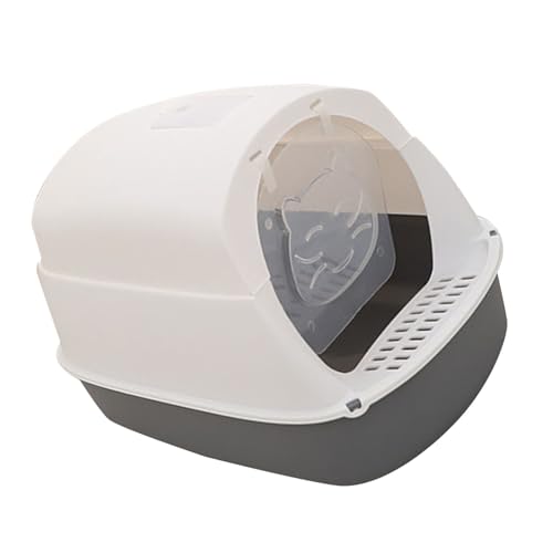 Yctze Schloss Katzenratstreubox mit Geruchskontrolle und Einfacher Deckel für den Innengebrauch -Graue Kitty -Toilettenlösung Yctze Schloss Katzenratstreubox mit Geruchskontrolle und Einfacher Deckel für den Innengebrauch -Graue Kitty -Toilettenlösung von Yctze