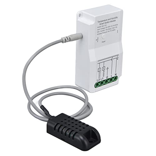 Yctze Smart WiFi -Temperaturfeuchtigkeitsschaltermodul mit Timing & App -Fernbedienung für Gewächshaus kompatibler, Dual Relais Ausgang, Inbegriffen, 90-250V Yctze Smart WiFi -Temperaturfeuchtigkeitsschaltermodul mit Timing & App -Fernbedienung für Gewächshaus kompatibler, Dual Relais Ausgang, Inbegriffen, 90-250V von Yctze