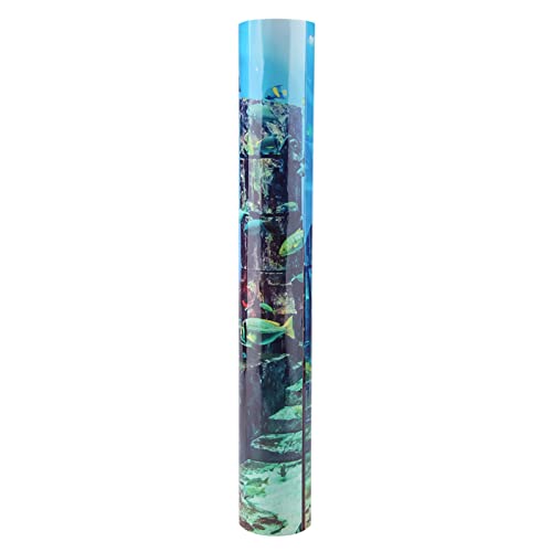 Yctze Unterwasser-Aquarium-Poster, PVC-Korallen-Aquarium-Hintergrundaufkleber, Wanddekorationen für 22 X 48 Zoll und 20 X 20 Zoll Große Aquarien (91 * 50CM) von Yctze