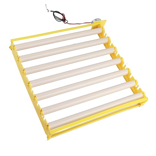 Yctze Vollautomatische Ei -Inkubatorschale für 42 Eier - Haushaltswanderer für Hühnchen, Enten und Wachteln 360 ° Rotierende Eierruter mit Verstellbarem Abstand (12V) von Yctze