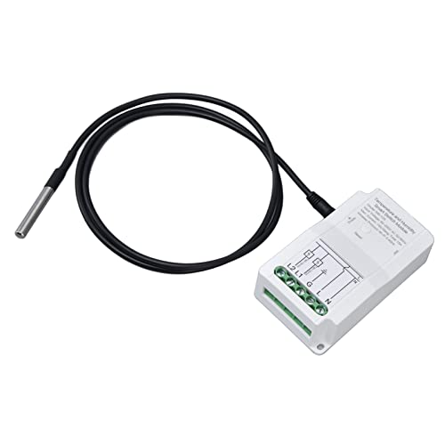 Yctze WiFi-Temperaturfeuchtigkeitsschaltermodul mit Dual-Relais-Ausgangs- und Temperatursonde für Smart Life App Control 90-250V Yctze WiFi-Temperaturfeuchtigkeitsschaltermodul mit Dual-Relais-Ausgangs- und Temperatursonde für Smart Life App Control 90-250V von Yctze