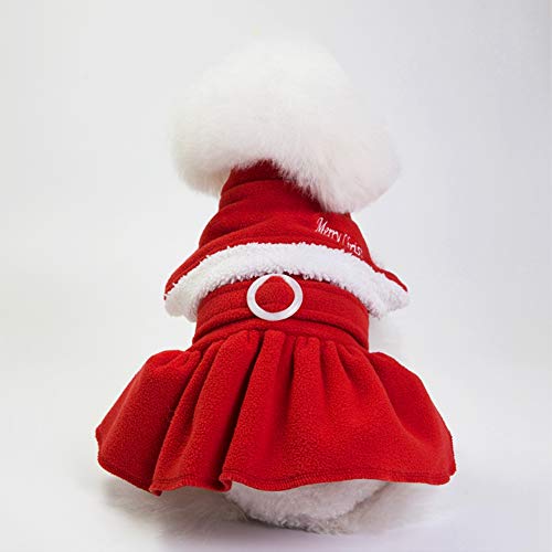 Yctze Winter Weihnachten E Red Dog Dr für SM zu Großen Haustieren - Weiches und Warmes ET -Outfit für Hunde und Katzen (L) von Yctze