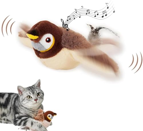 Katzenspielzeug Vogel Fliegt Elektrisch, Elektrisch Katzen Spielzeug Selbstbeschäftigung mit Fernbedienung, Interaktives Katzenspielzeug Vogel mit Katzenminze, Katzenspielzeug Vogel Katzenspielzeug Katzenspielzeug Vogel Fliegt Elektrisch, Elektrisch Katzen Spielzeug Selbstbeschäftigung mit Fernbedienung, Interaktives Katzenspielzeug Vogel mit Katzenminze, Katzenspielzeug Vogel Katzenspielzeug von YeahBoom