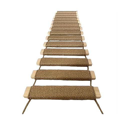 Yearlam Katzenleiter, Brücke, Wand-Käfig, Sisalseil, Katzenklettergerüst, Haustiermöbel, Katzentreppe, Kratzbaum, Kätzchen, Spielzeug, Katzenbaum, Turm mit Hängematte, 100 cm Yearlam Katzenleiter, Brücke, Wand-Käfig, Sisalseil, Katzenklettergerüst, Haustiermöbel, Katzentreppe, Kratzbaum, Kätzchen, Spielzeug, Katzenbaum, Turm mit Hängematte, 100 cm von Yearlam