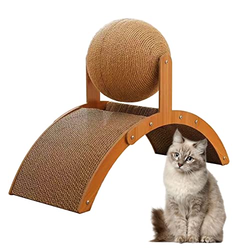 Arch Vertical Indoor Kitten Kratzbaum,Kratzbäume für Hauskatzen,Kratzball Kratzspielzeug mit Ball für Katzen & Kätzchen & Hunde & Welpen, interaktives Kratztier-Haustier von Yearninglife