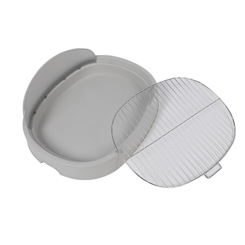 Yechiry Welpen-PIPI-Pad-Halter, Haustier-Netz-Trainings-Töpfchen, Hunde-Trainingstoilette, Hundetoilette, Welpen-Pad-Halter mit Spritzwand für Kleine und Mittelgroße Hunde (Grey) von Yechiry