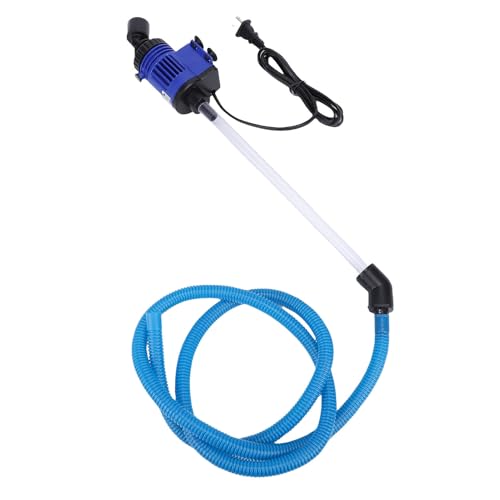 Yechiry Aquarium-Kiesstaubsauger, Elektrischer Aquarium-Staubsauger und Wasserwechsler-Reinigungsset, Multifunktionales Universal-Reinigungswerkzeug zur Abfallbeseitigung (EU-Stecker 220V) von Yechiry