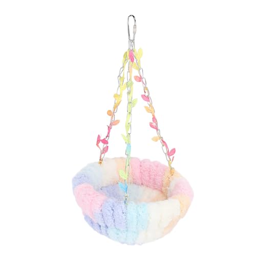 Yechiry Bequeme Warme Hängematte für Vögel, Stilvolles, Lebendiges Hängeschaukelbett mit Riemen, Geeignet für Alle Papageien mit Korallenvlies-Material, Lustige ästhetische Merkmale für Yechiry Bequeme Warme Hängematte für Vögel, Stilvolles, Lebendiges Hängeschaukelbett mit Riemen, Geeignet für Alle Papageien mit Korallenvlies-Material, Lustige ästhetische Merkmale für von Yechiry