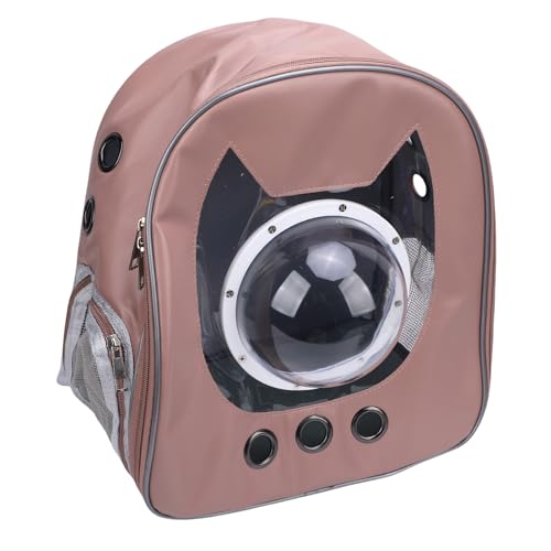 Yechiry Cat -Rucksackträger, Atmungsaktives Transparentes Katzenblasen -Rucksack, Airline -zugelassene Haustier Travel Carrier Kätzchenträger für Camping -Wanderungen Im Freien (Brown) von Yechiry