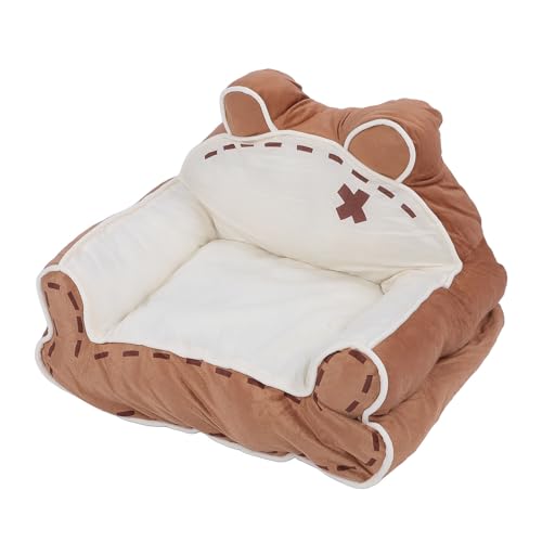 Yechiry Haustiersofa Bett, Warmes Waschbares Weiches Bequemes Antislip Leicht zu Reinigen Hunde Couch Bett für Katzen, Schlafendes Kitty -Sofa, Kuschelnde Katzencouch mit Kratzzone von Yechiry