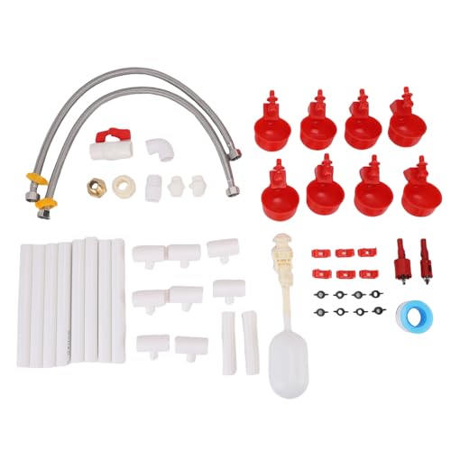 Yechiry Hühnerwassererbecher, Geflügeltrinkwassersystem, 8 Wasserbecher Automatisches Hühnerwasserersystem für Hühner, Enten, Gänse und Wachteln Yechiry Hühnerwassererbecher, Geflügeltrinkwassersystem, 8 Wasserbecher Automatisches Hühnerwasserersystem für Hühner, Enten, Gänse und Wachteln von Yechiry