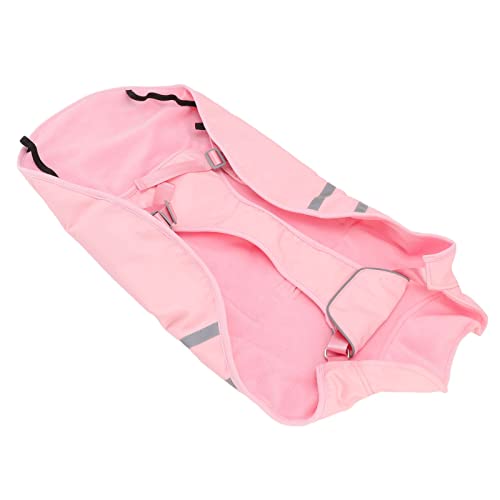 Yechiry Hund Regenmantel, Hunde Regenbekleidung Regenhaube Hunde Regenjacke, Hund Regenweste mit Winddichtem Starkem Reflektierenden Streifen für Große Mittel Kleine Welpen (M) von Yechiry