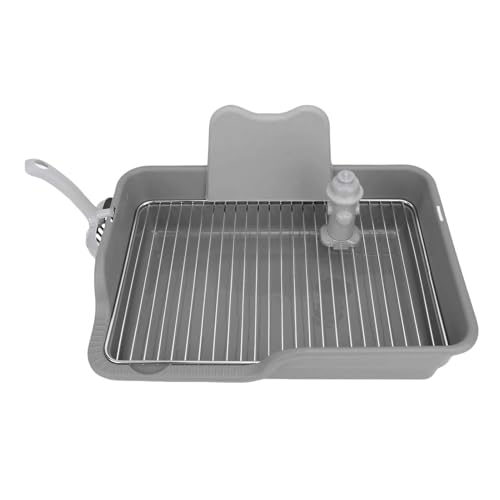 Yechiry Hundetoilette, 19.29 X 133,19in Edelstahl -Maschenhundtöpfchen, Pee Padhalter für Kleine und Mittlere Hunde, die Pfoten Trocken und die Böden Sauber Halten (Grey) von Yechiry