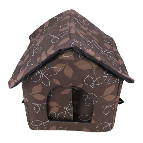 Yechiry Katzenhaus für Draußen, Wasserdichtes, Isoliertes Katzenhaus Im Zeltdesign, Einfach Auf- und Abzubauen, für Streunende Katzen, Hunde Im Winter und Extremen Wetterbedingungen von Yechiry