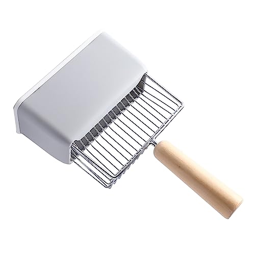 Yechiry Katzenstreu Scoop, Kitty Metal Scooper Großer Kätzchen Pooper Lifter mit Tiefen Schaufel und Langer Griff Easy Cleaning Cat Poop Lifter Zum Sieben Nasse Klumpen (Grey) von Yechiry