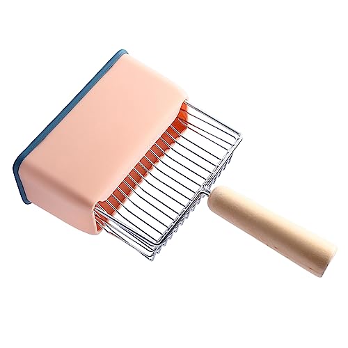 Yechiry Katzenstreu Scoop, Kitty Metal Scooper Großer Kätzchen Pooper Lifter mit Tiefen Schaufel und Langer Griff Easy Cleaning Cat Poop Lifter Zum Sieben Nasse Klumpen (PINK) von Yechiry