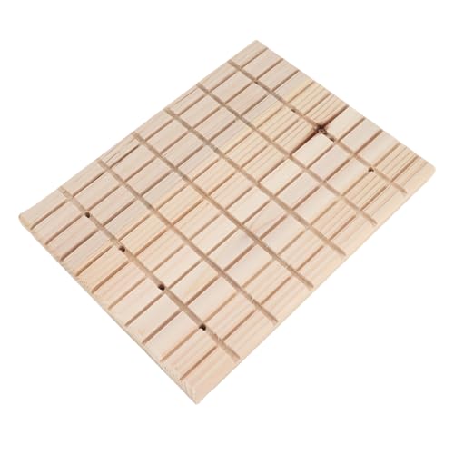 Yechiry Kratzerkratzerkratzer, 10,6 X 7,9 X 0,6 Zoll Holzkratzer -Pfostenbrett, Käfigverzier, Katzenpad mit Tiefgang, Ideal für Haustierhamster, Eichhörnchen, Kaninchenspiel von Yechiry
