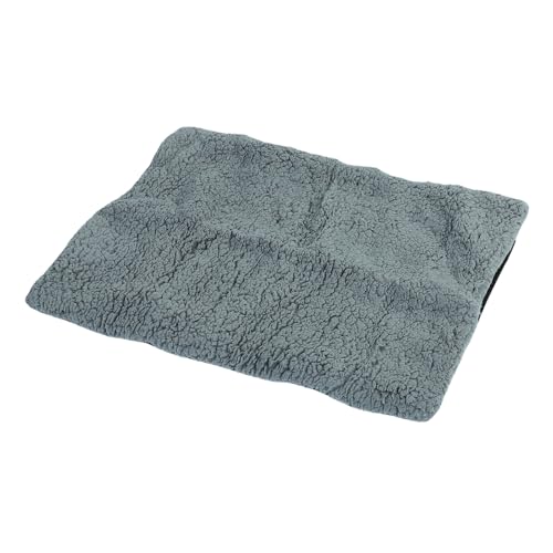 Yechiry Plüsch-Haustiermatte, Bequeme Plüsch-Hundeschlafmatte mit Rutschfester Unterseite, Deluxe-Katzenkissen, Mittelgroße und Kleine Hunderassen, Bietet Haustierkomfort und Wärme (hellgrau) von Yechiry