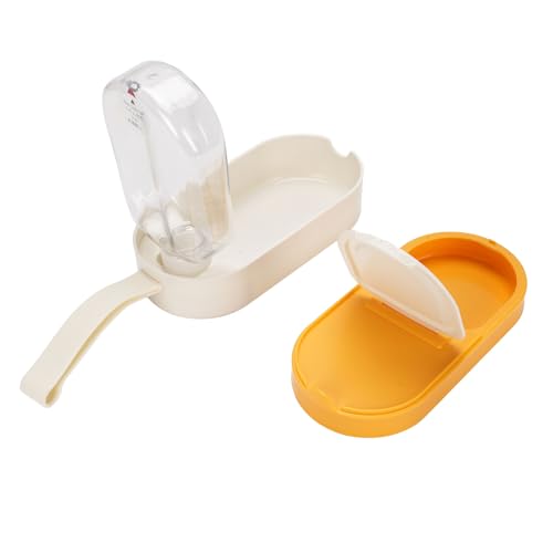 Yechiry Tragbare Hundeswasserflasche und Lebensmittelspender, Leckere Haustier -Reiseblasflasche mit 250 Ml Großkapazität für Wanderwanderungscamping Im Freien (Yellow) von Yechiry