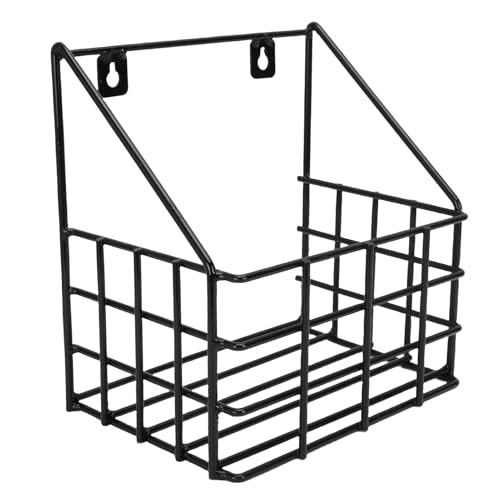 Yechiry Wandmontierte Stabilen Organisator, Stabil Schwarz Beschichtete Metallpferd -Stallorganisator, Großer Wandhängekorb für Tack Room Organization, Rostfeste, Platzsparende Ersparnis von Yechiry