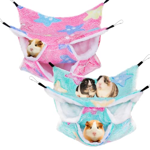 YedsIntu Meerschweinchen-Hängematte, Ratten-Hängematte für Hamster, Frettchen, Meerschweinchen, Zubehör für Kleintiere, Chinchilla, Papagei, Zuckergleiter, Frettchen, Eichhörnchen (Rosa, Grün, 30 x 29 YedsIntu Meerschweinchen-Hängematte, Ratten-Hängematte für Hamster, Frettchen, Meerschweinchen, Zubehör für Kleintiere, Chinchilla, Papagei, Zuckergleiter, Frettchen, Eichhörnchen (Rosa, Grün, 30 x 29 von YedsIntu