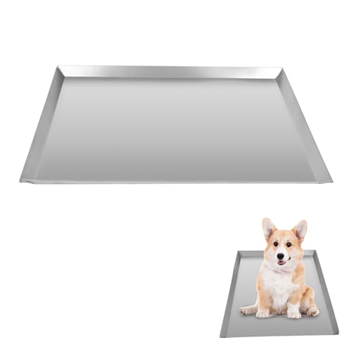 Yeebeny Metall-Hundekäfig-Tablett, kleine Hundekäfig-Tablett, kompatibel mit Precision PET & Midwest Homes für Haustiere, Ersatzschale für Hundekäfige, kaufeste und rissfeste Pfanne (41 x 32 x 1 cm von YeeBeny